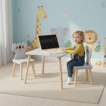 Bērnu mēbeļu komplekts galds + 2 krēsli Koala ECOTOYS