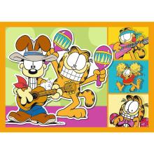 TREFL GARFIELD Pužļu komplekts 4 in 1