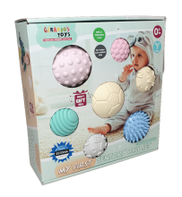 Gerardo Toys Sensory balls Art.GT7715 Masāžas-sensoru bumbu komplekts (7 gab.)