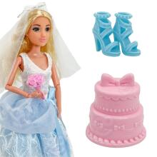 WOOPIE ROYAL Fashion Doll LILY Bride with Cake