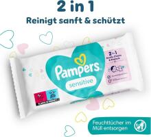 Pampers Sensitive Mega XXXL Pack Art.P04H178  Детские влажные салфетки,15x80 шт