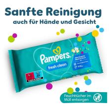 Pampers Fresh Clean Baby Wipes Mega XXXL Pack Art.268346 mitrās salvetes,15x80 gab
