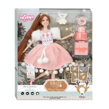 WOOPIE ROYAL Doll Emi Christmas Princess with Teddy Bear