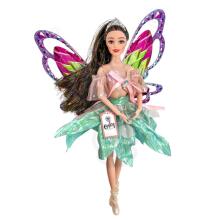 WOOPIE ROYAL Doll Emi Fairy with Colorful Wings and Hairbrush