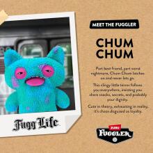 Fuggler Fugg Life 22 cm Plush Toy (Chum Chum) Art.268511 Funny Ugly Monster