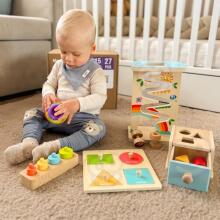 WOOPIE GREEN Kaste 6in1 13-15m Montessori Izglītojošā Sensora FSC