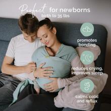 Boba Wrap Sling  Art.268694 Serenity Sea Mist Многофункциональный слинг - платок