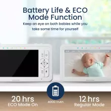 Babysense Video Baby Monitor with 3 Cameras Art.HDS2