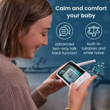 Babysense Video Baby Monitor Prisma Art.268723 Цифровая видеоняня с дисплеем с 2 камерами, без Wi-Fi, раздельным экраном, ночником и звуковым генератором