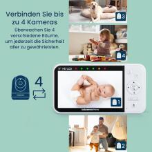 Babysense Video Baby Monitor Prisma Art.268724 Цифровая видеоняня с дисплеем с 1 камерой, без Wi-Fi, раздельным экраном, ночником и звуковым генератором