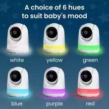Babysense Video Baby Monitor Prisma Art.268724 Video Baby Monitor with 1 Cameras, Non Wifi, Split Screen, Night Light & Sound Machine