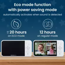 Babysense Video Baby Monitor Prisma Art.268724 Video Baby Monitor with 1 Cameras, Non Wifi, Split Screen, Night Light & Sound Machine