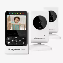 Babysense Compact Video Baby Monitor with 2 Cameras Art.V24R-2 Цифровая видеоняня с дисплеем с 2 камерами