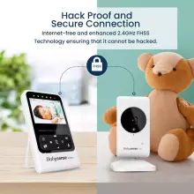 Babysense Compact Video Baby Monitor with 2 Cameras Art.V24R-2 Цифровая видеоняня с дисплеем с 2 камерами
