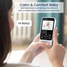 Babysense Compact Video Baby Monitor with 2 Cameras Art.V24R-2 Цифровая видеоняня с дисплеем с 2 камерами