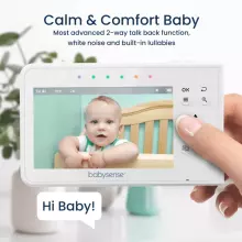Babysense  Video Baby Monitor with 2 Cameras Art.V43 Video Baby Monitor with 2 Cameras, Non Wifi, Split Screen & Night Light Machine