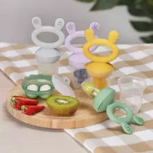 Haakaa Fresh Food Feeder Mini Combo Art.BHK154-OG Olive силиконовoe cитечко для кормления свежими овощами