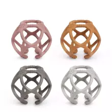 Haakaa Silicone Teething Ball  Art.TPS017-SG Grey Силиконовая погремушка (100% натуральная)
