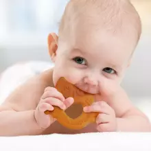 Haakaa Silicone Owl Teether  Art.TPS035  Silicone rattle (100% natural)