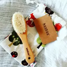 Haakaa Wool Baby Hair Brush Art.SGE007