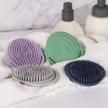 Haakaa Silicone Shampoo Brush Art.SGE050-PG Pea Green Силиконовая щетка для мытья головы