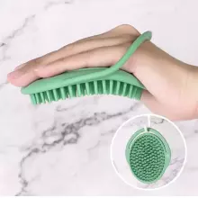 Haakaa Silicone Shampoo Brush Art.SGE050-PG Pea Green Силиконовая щетка для мытья головы