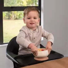 Haakaa Silicone Mushroom Bowl/Cutlery Set Art.UTE100-T Silikona bļodiņa ar piesūcekni un karote ar dakšiņu