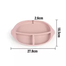 Haakaa Silicone Divided Plate Art.UTE27-B Blue Silikona bērnu šķīvis ar nodalījumiem