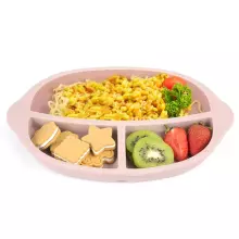 Haakaa Silicone Divided Plate Art.UTE27-B Blue Silikona bērnu šķīvis ar nodalījumiem
