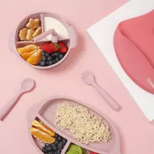 Haakaa Silicone Cutlery Set Art.UTE74-R Rust Набор столовых приборов из силикона