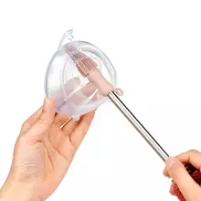Haakaa Silicone Cleaning Brush Kit Art.BHK127-S Suva Grey Silicone brush for bottles and nipples