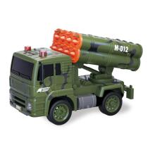 WOOPIE Militārā transportlīdzekļu komplekts ar palaišanas tanku helikopteru 4 gab. 1:20 mērogā
