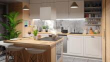 Island kitchen hood 40 cm Berdsen 40E + 2 filters