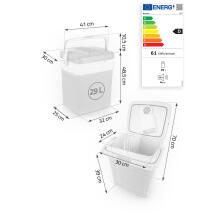 Berdsen Icemax 29 литровый портативный холодильник ECO режим - темно-серый