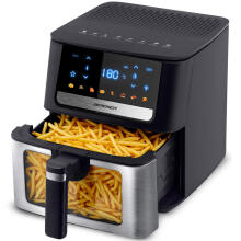 Фритюрница без масла Air fryer 6.5l Berdsen 1700W BD-655 черная