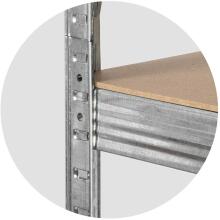 Металлическая стеллаж для хранения 180 x 90 x 30 см Humberg 4843