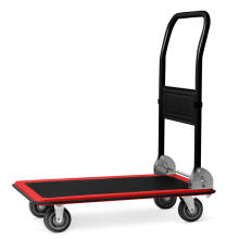 HM-505 Black-Red Platform Transport Trolley