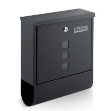 Почтовый ящик 34x30.5x10 см антрацит HM-861