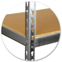 Metāla uzglabāšanas plaukts 183 x 90 x 40 cm Humberg HR-853 sudraba
