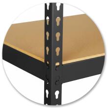 Металлическая стеллаж для хранения 183 x 90 x 40 см Humberg HR-853 черный
