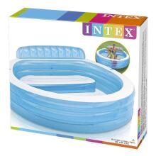 Inflatable Pool with Bench 229 x 218 x 79 cm INTEX 57190