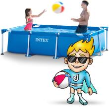 Intex 28270 2-in-1 Frame Pool 220 x 150 x 60 cm