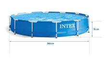 Intex 28210 rāmis baseins 366 x 76 cm