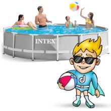 Intex 26726 457 x 122 cm 6-in-1 rāmis baseins