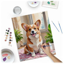 Painting by Numbers Image 40x50 cm Massido Corgi Dog