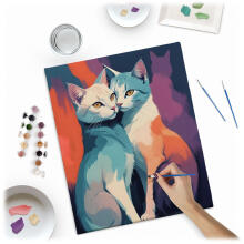 Картина по номерам Изображение 40x50 см Massido Коты