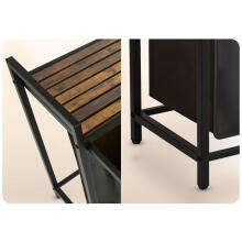 Laundry basket with two compartments on a frame 80 l Massido