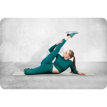 Exercise mat 183 x 60 cm Neo-Sport - 192200 gray