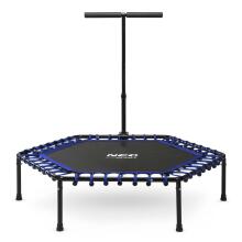 Фитнес-трамплин с ручкой 127 см Neo-Sport - гексагональный синий