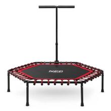 Фитнес-трамплин с ручкой 127 см Neo-Sport - Гексагональный красный